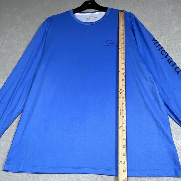 Vineyard Vines Shirt Mens Size Large Blue Performance Solid Shirt Long Sleeve - Picture 8 of 12